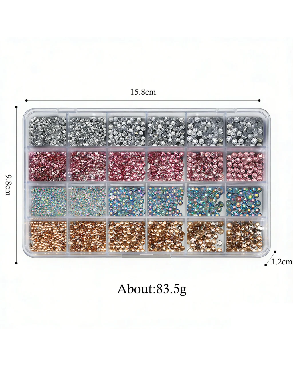 Shiny Colorful Rhinestone Nail Accessories - Image 6