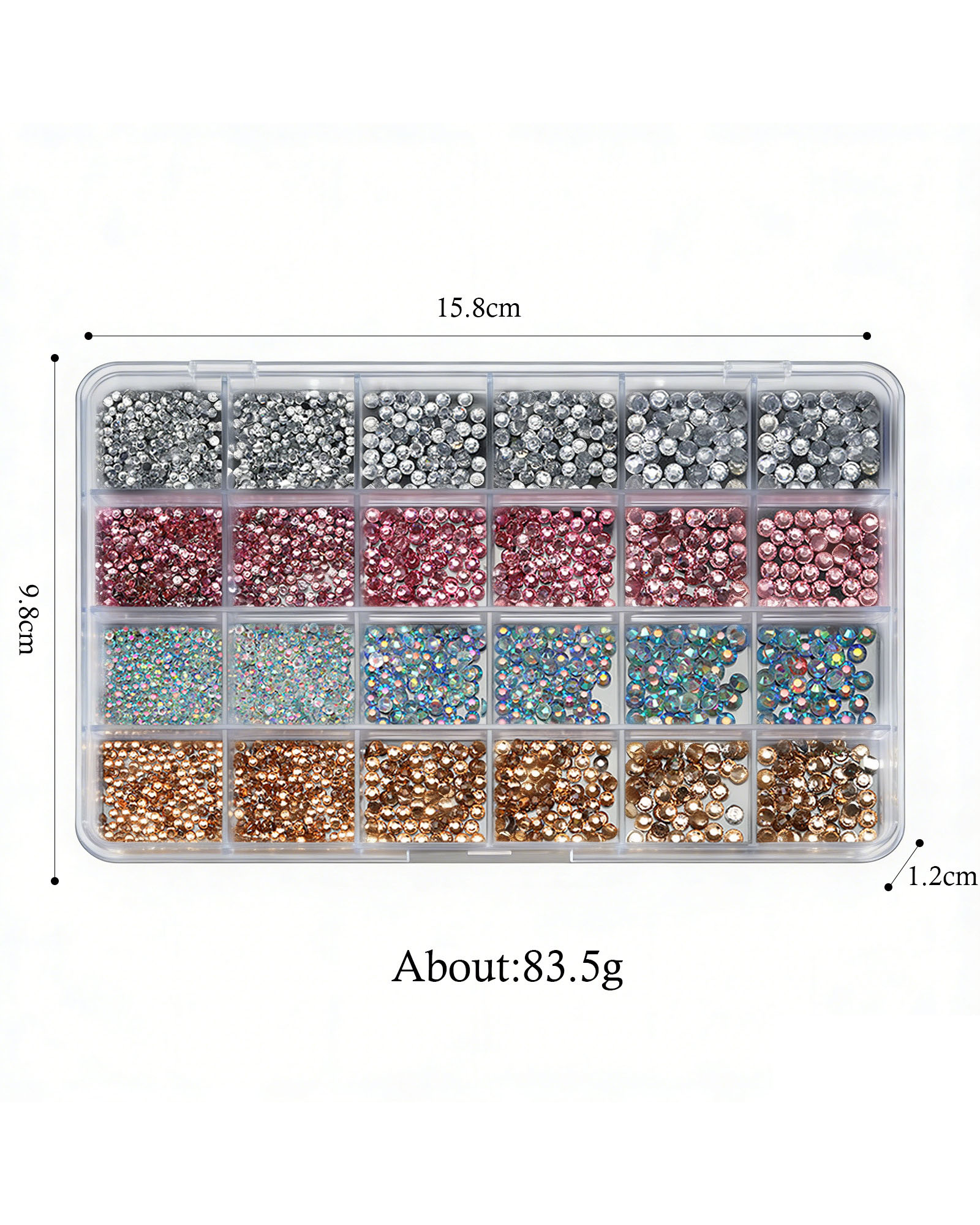 Shiny Colorful Rhinestone Nail Accessories - Image 6
