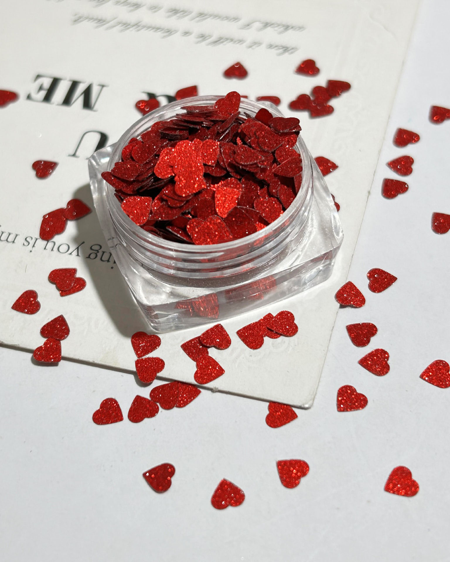 Sparkle Red Sequin Set Accessory for Nail Salon - Image 3