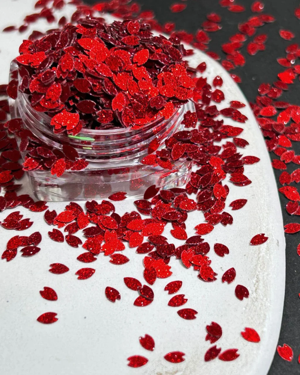 Sparkle Red Sequin Set Accessory for Nail Salon - Image 8