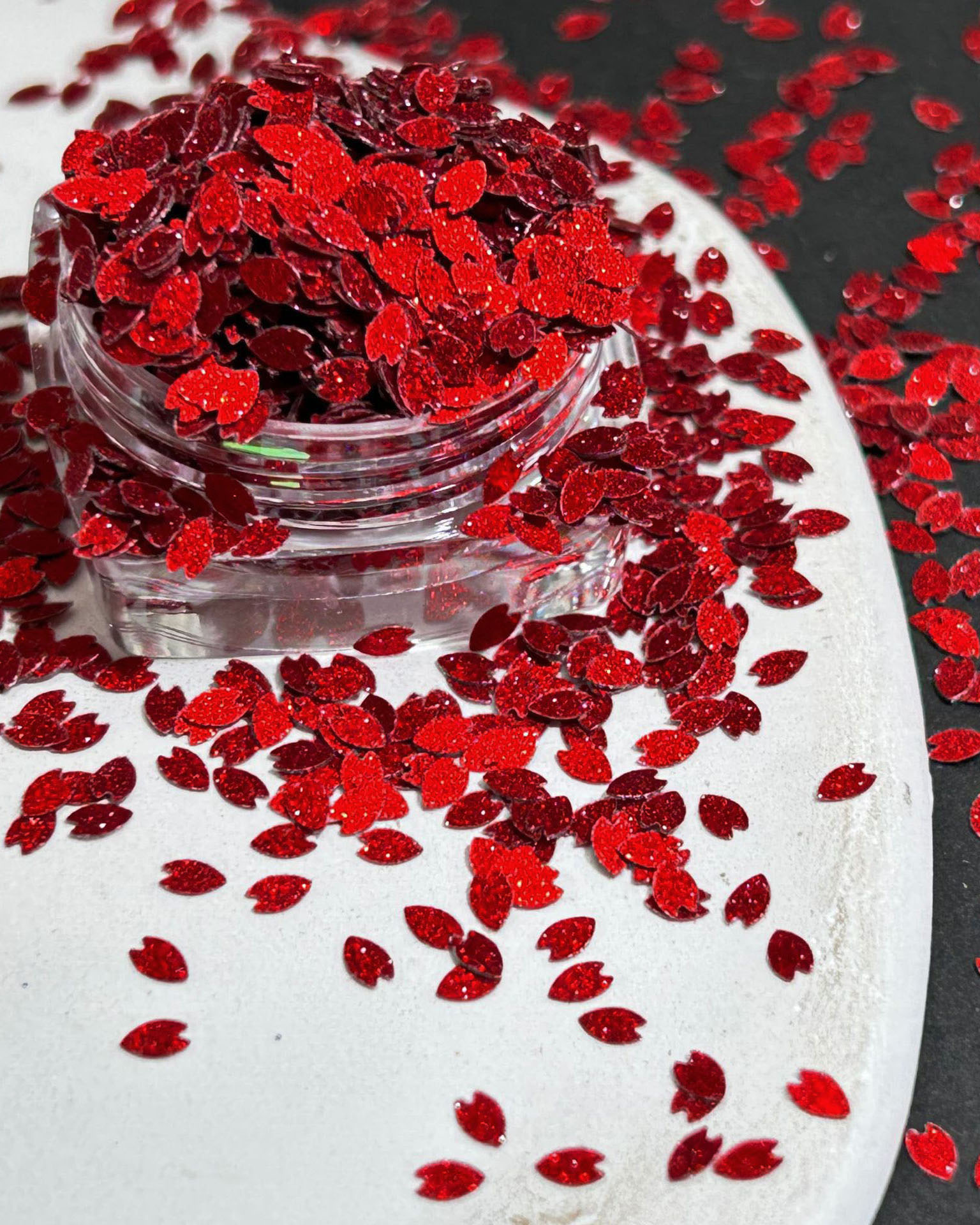 Sparkle Red Sequin Set Accessory for Nail Salon - Image 8