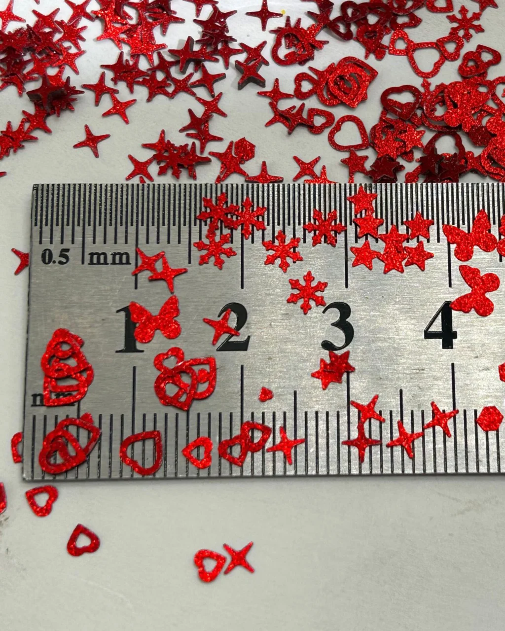 Sparkle Red Sequin Set Accessory for Nail Salon - Image 5
