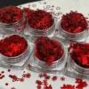 Sparkle Red Sequin Set Accessory for Nail Salon