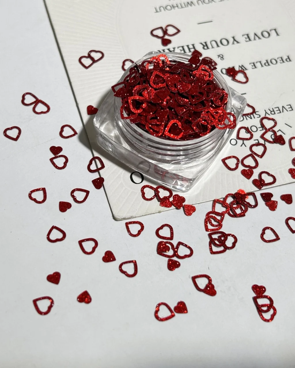 Sparkle Red Sequin Set Accessory for Nail Salon - Image 13