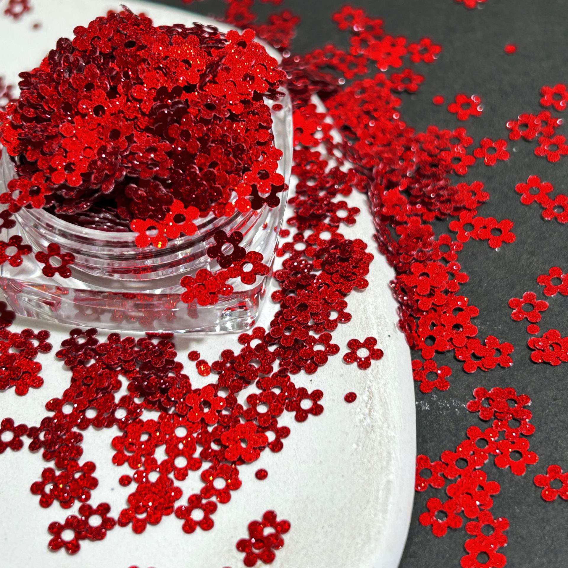 Sparkle Red Sequin Set Accessory for Nail Salon - Image 12