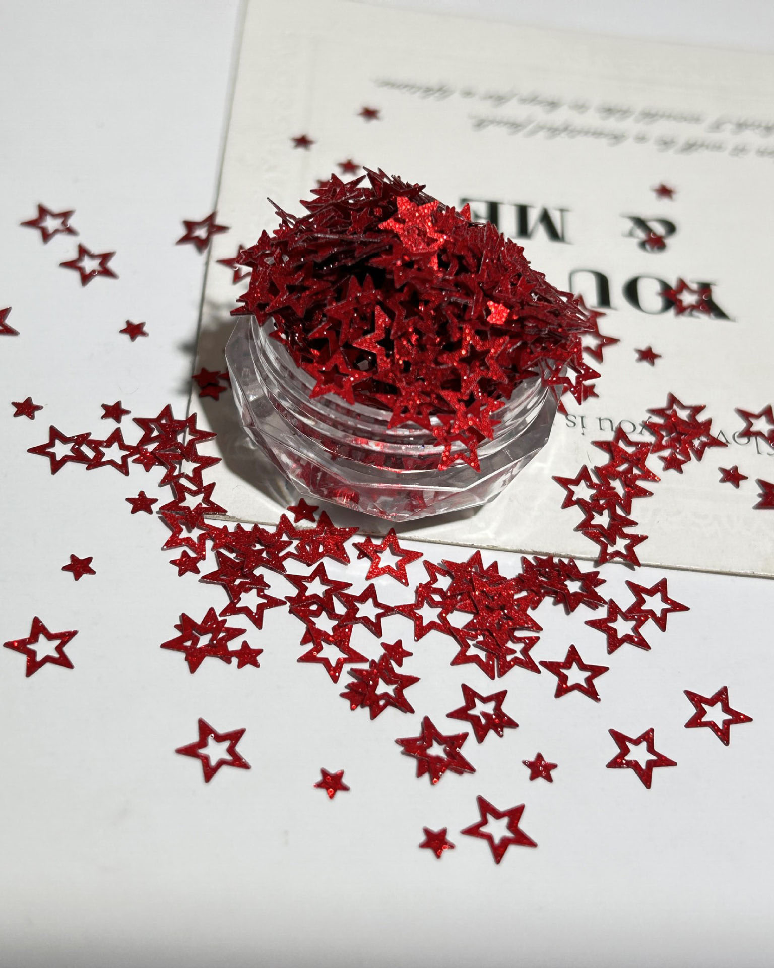 Sparkle Red Sequin Set Accessory for Nail Salon - Image 11