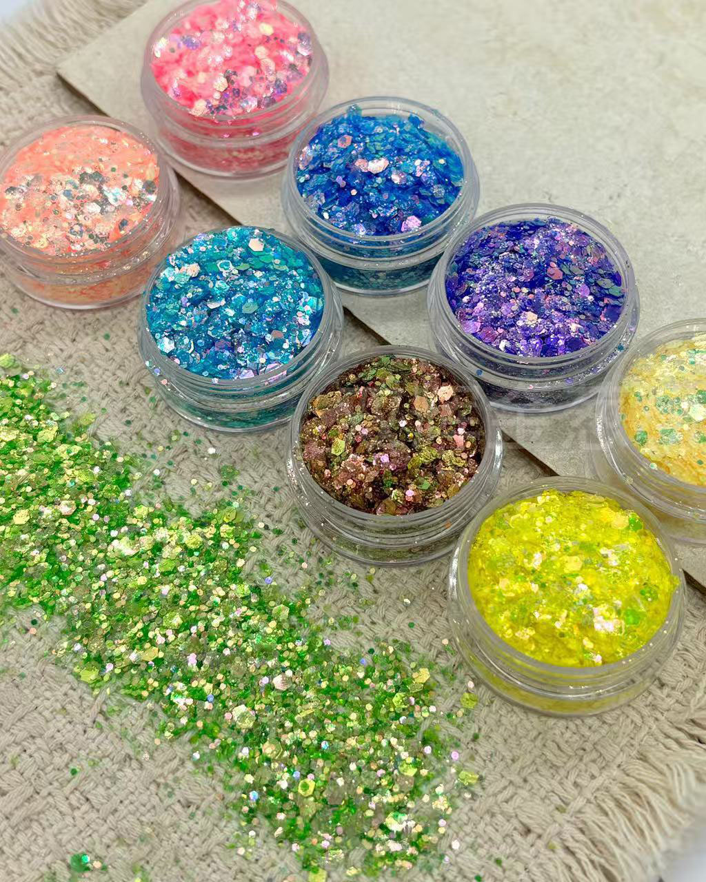 Summer Crushed Star Glitter Sequins for Nails