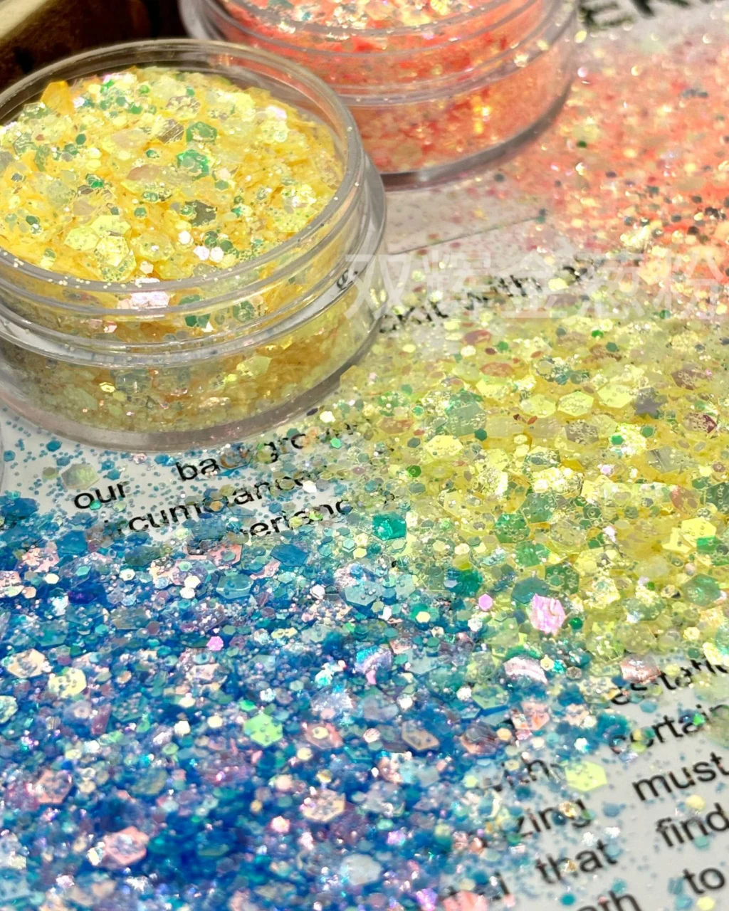 100g Summer Crushed Star Glitter Sequins for Nails - Image 4