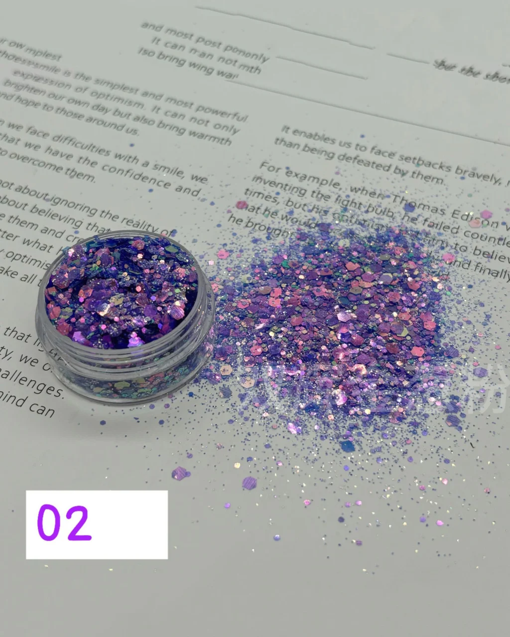 100g Summer Crushed Star Glitter Sequins for Nails - Image 14