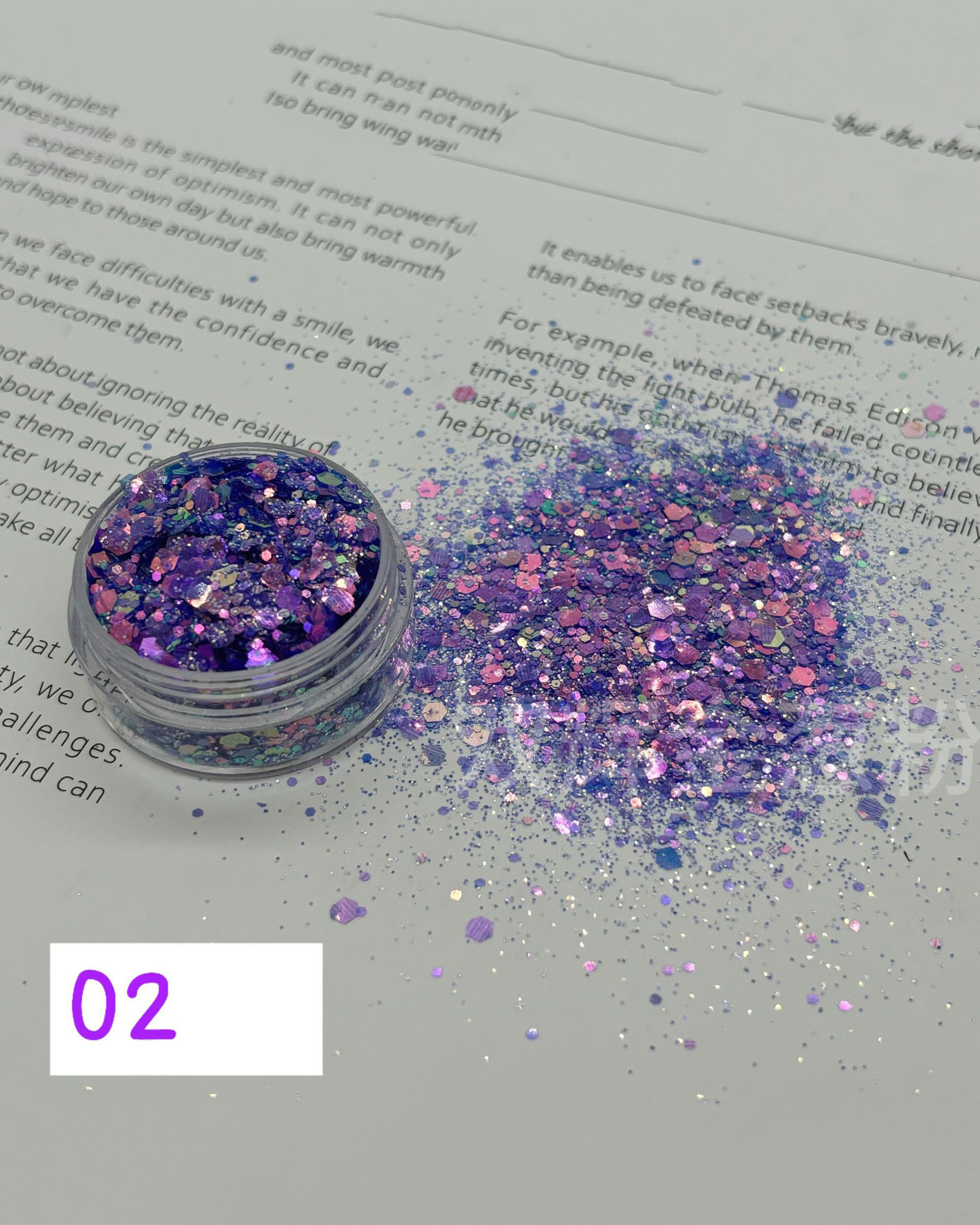 100g Summer Crushed Star Glitter Sequins for Nails - Image 14