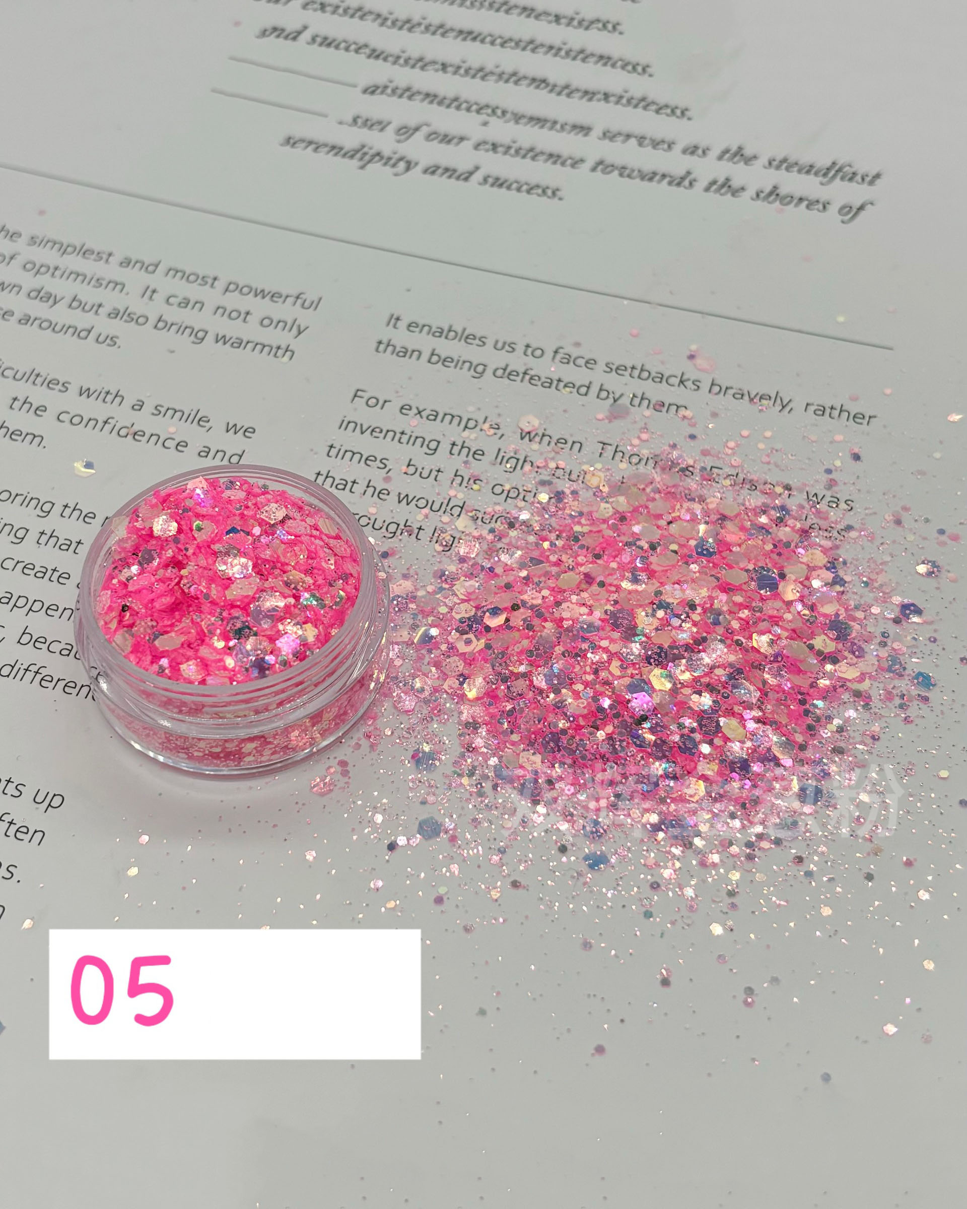 100g Summer Crushed Star Glitter Sequins for Nails - Image 11