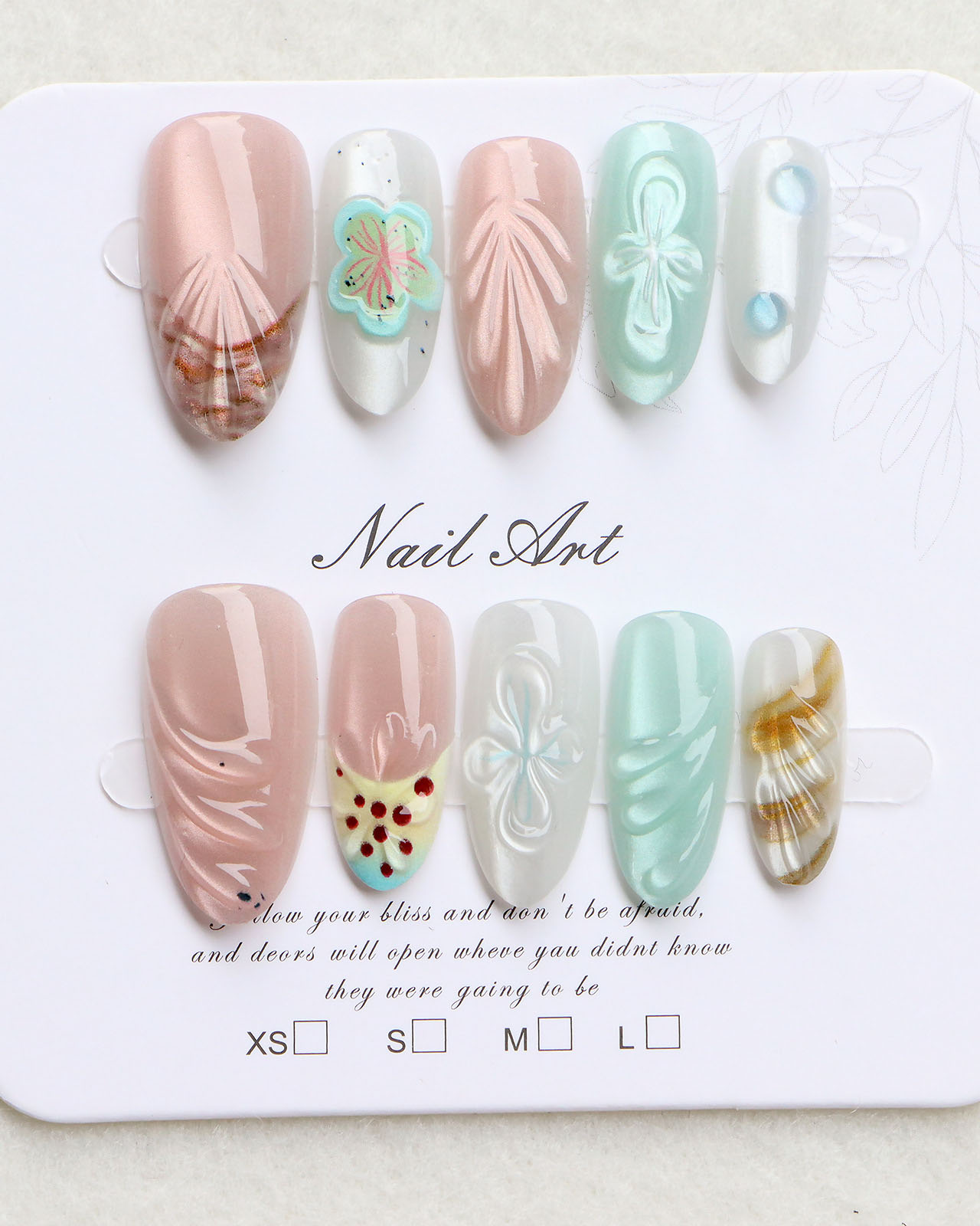 Cute Fake Nails for Summer Sea Theme Bulk - Image 2