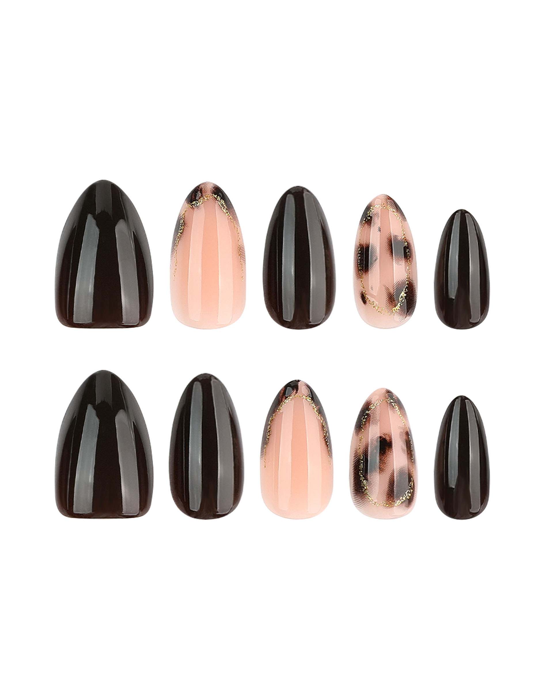 Classic French Leopard Print Nails Short Bulk - Image 4