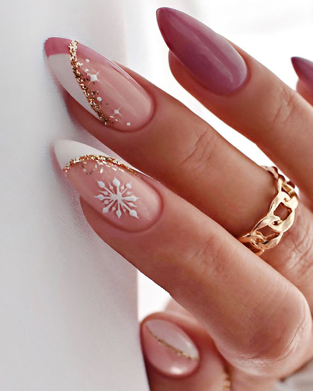 winter press on nails