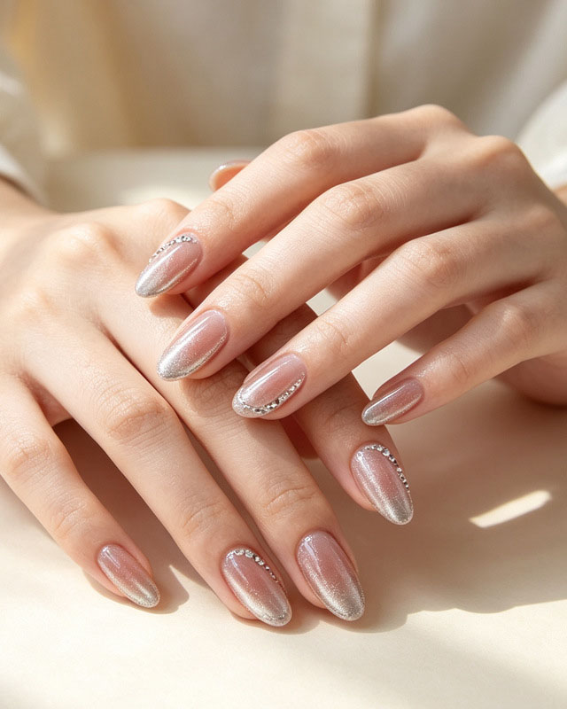 Trendy-Rhinestone-Nude-Cat-Eye-Nails-Bulk