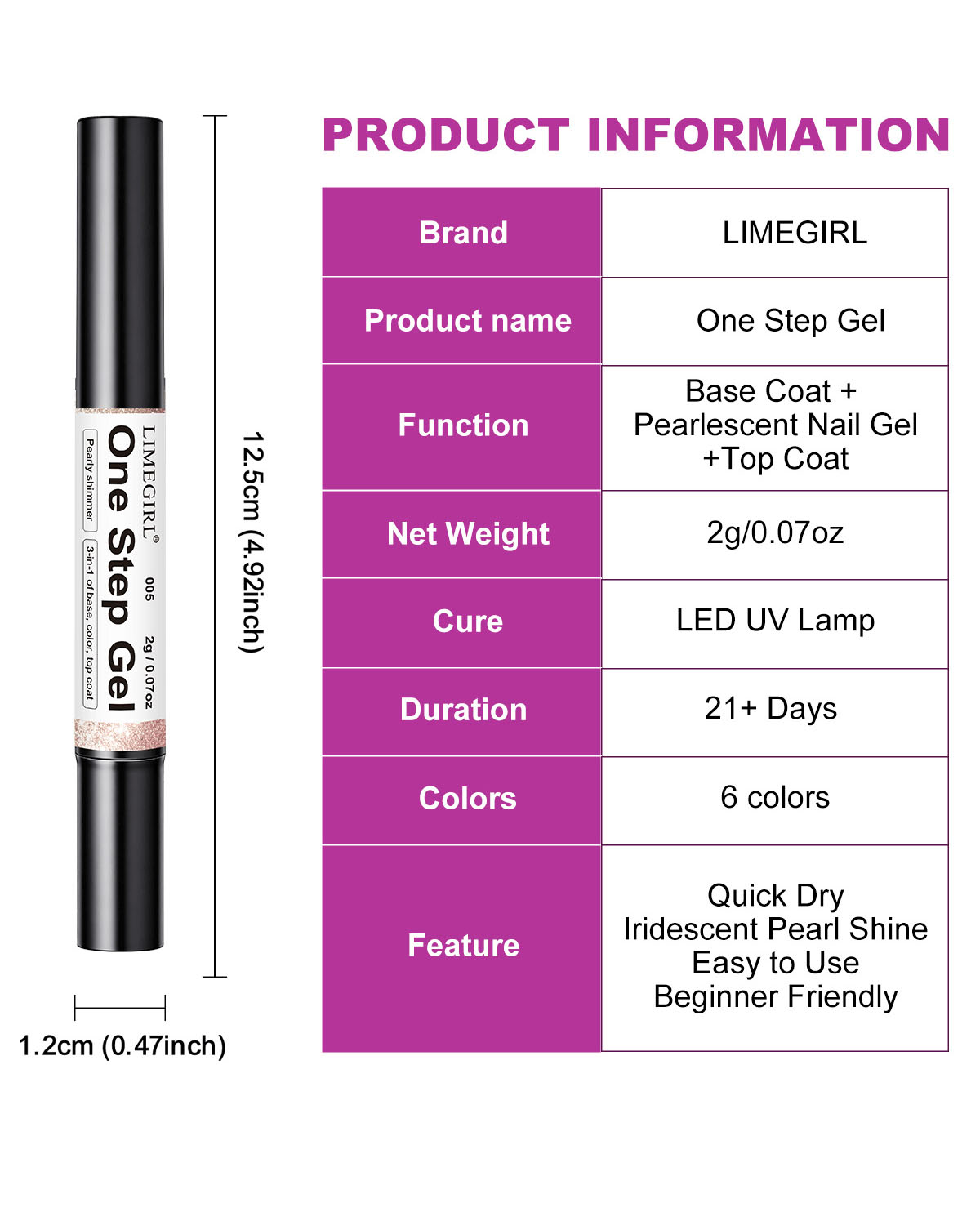 3 In 1 Magic Glitter One Step Gel Polish - Image 7