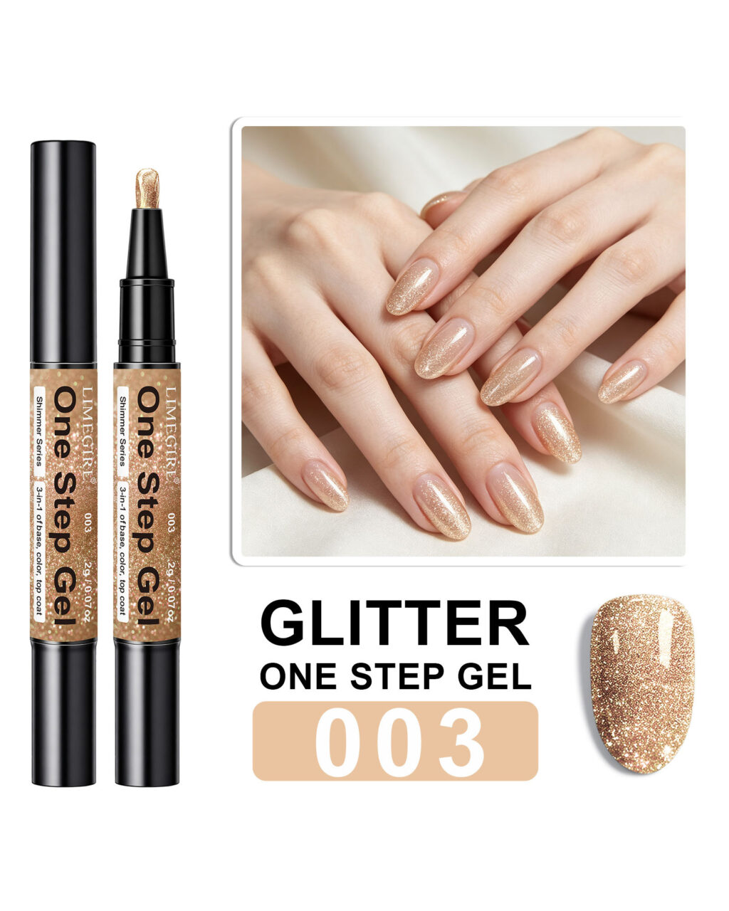 3 In 1 Magic Glitter One Step Gel Polish - Image 4