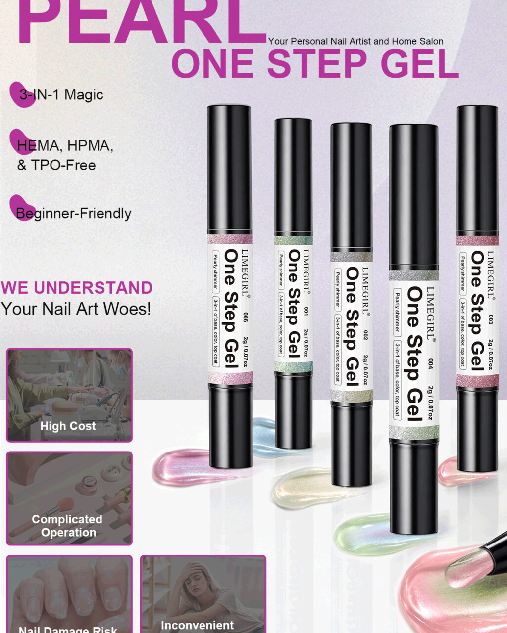 3 In 1 Magic Glitter One Step Gel Polish - Image 16