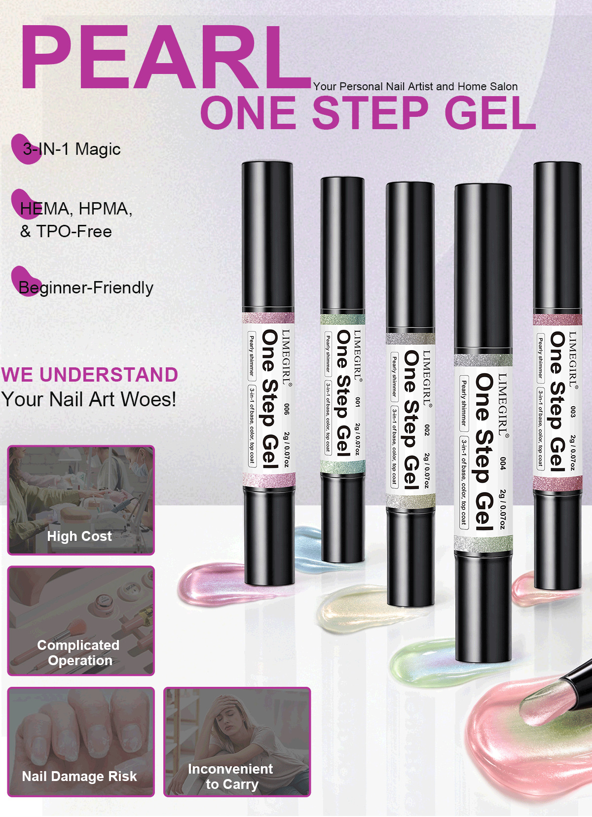 3 In 1 Magic Glitter One Step Gel Polish - Image 16