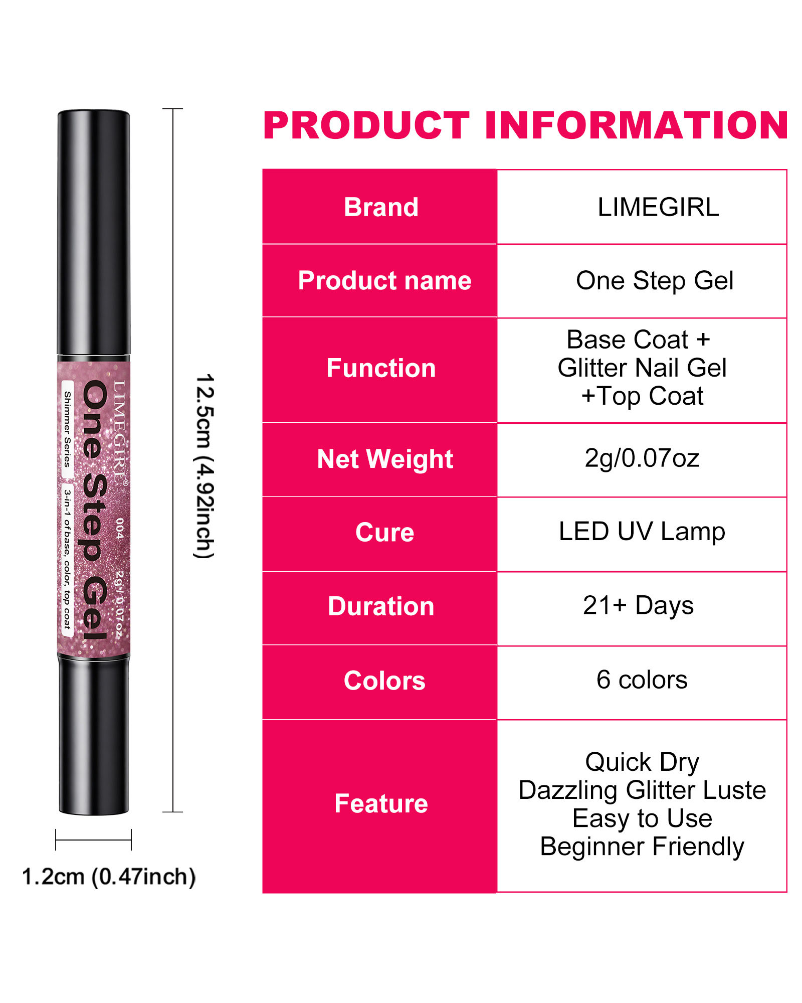 3 In 1 Magic Glitter One Step Gel Polish - Image 14